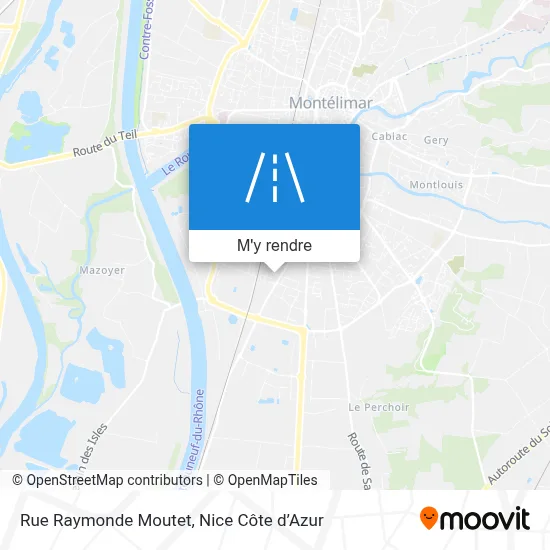 Rue Raymonde Moutet plan