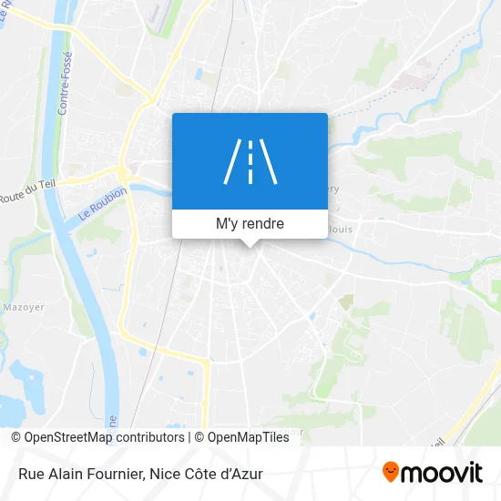 Rue Alain Fournier plan