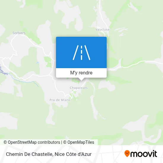 Chemin De Chastelle plan