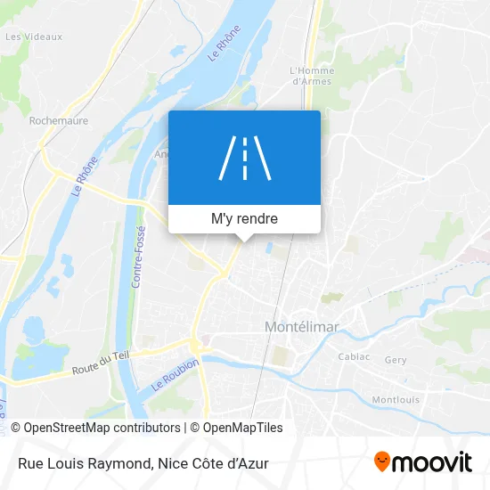 Rue Louis Raymond plan