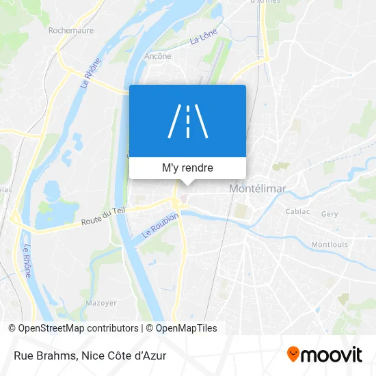 Rue Brahms plan