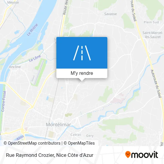Rue Raymond Crozier plan