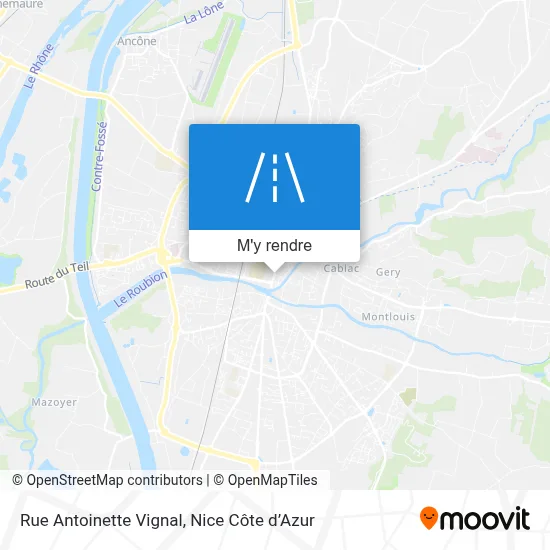 Rue Antoinette Vignal plan