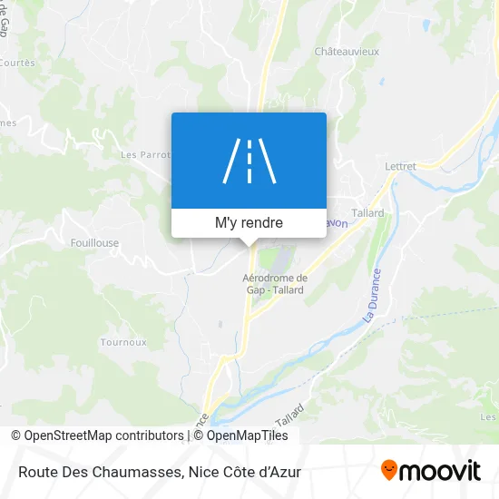 Route Des Chaumasses plan