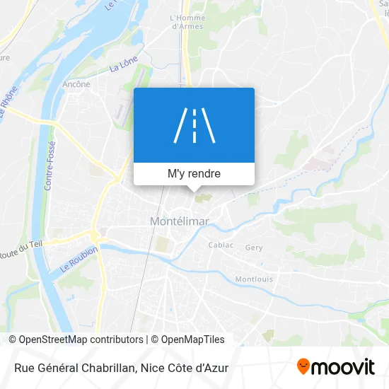 Rue Général Chabrillan plan