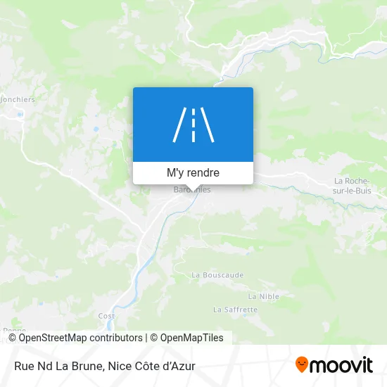 Rue Nd La Brune plan