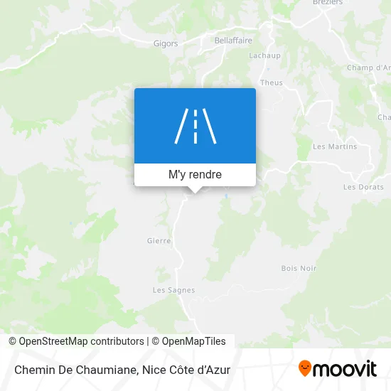 Chemin De Chaumiane plan