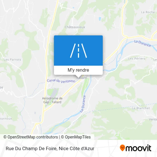 Rue Du Champ De Foire plan