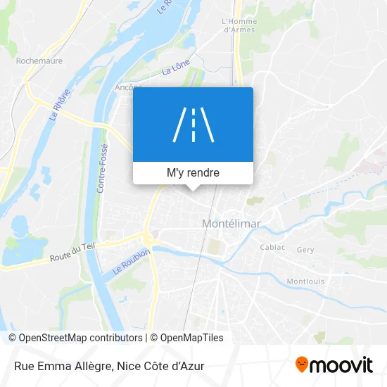 Rue Emma Allègre plan