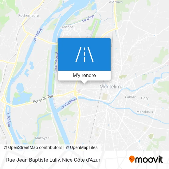 Rue Jean Baptiste Lully plan