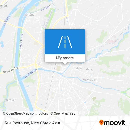 Rue Peyrouse plan