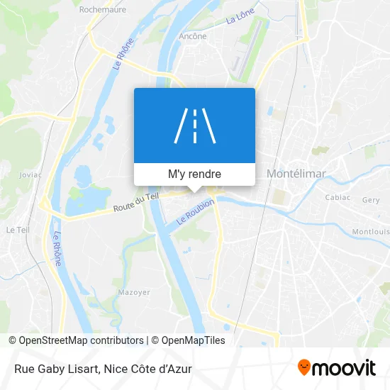 Rue Gaby Lisart plan