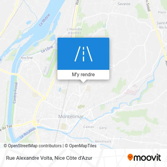 Rue Alexandre Volta plan