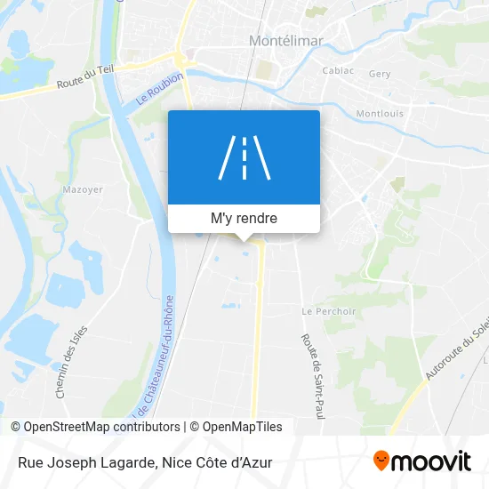 Rue Joseph Lagarde plan