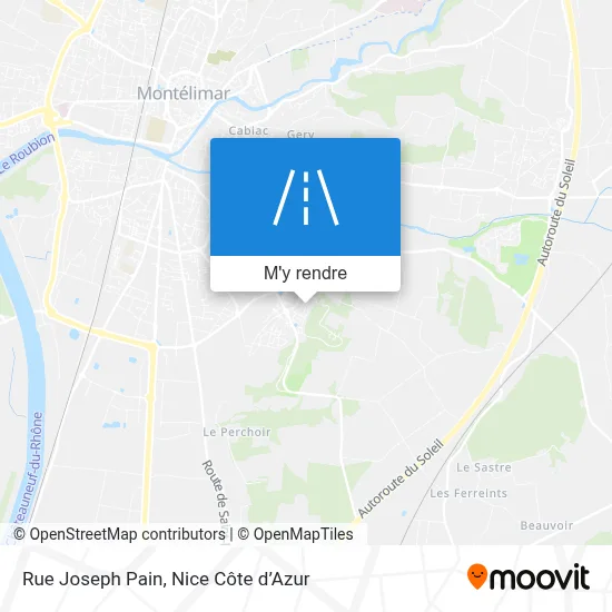 Rue Joseph Pain plan