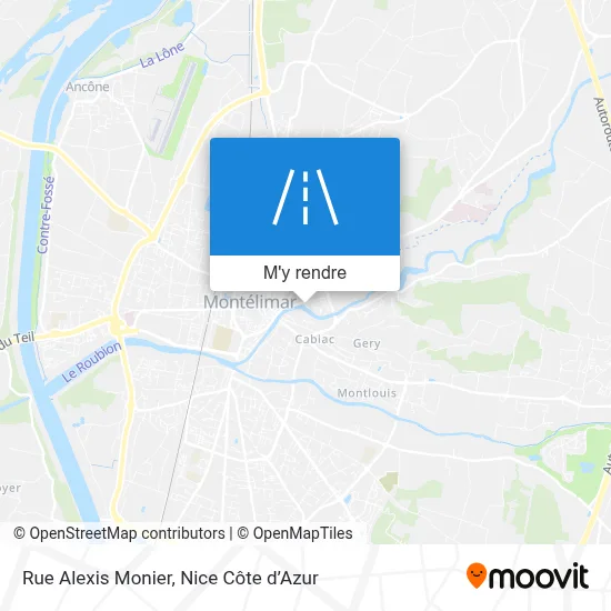 Rue Alexis Monier plan