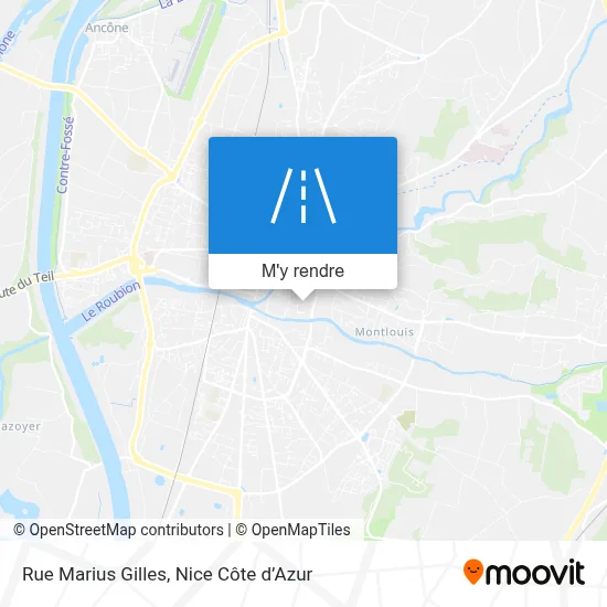 Rue Marius Gilles plan