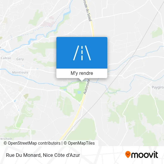 Rue Du Monard plan