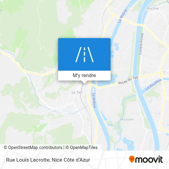Rue Louis Lacrotte plan
