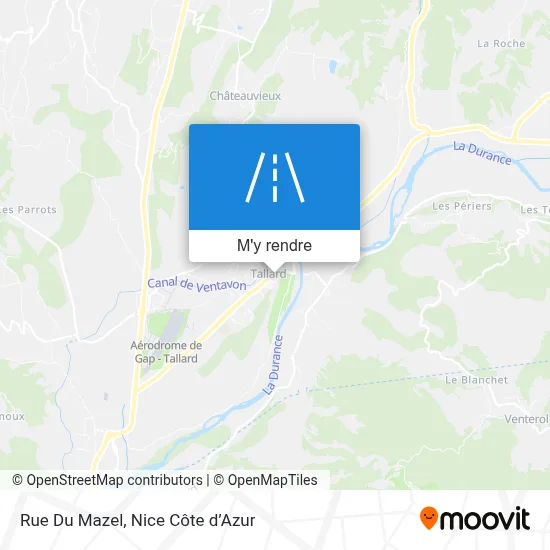 Rue Du Mazel plan