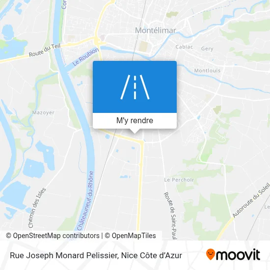 Rue Joseph Monard Pelissier plan