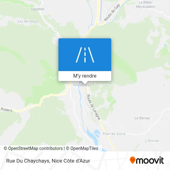 Rue Du Chaychays plan