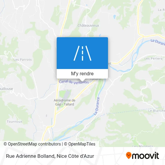 Rue Adrienne Bolland plan