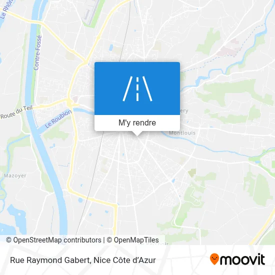Rue Raymond Gabert plan