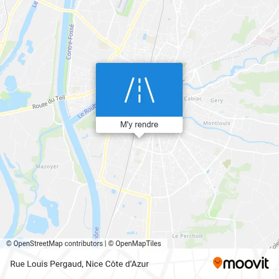 Rue Louis Pergaud plan