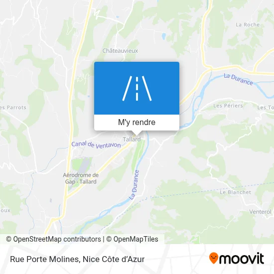 Rue Porte Molines plan