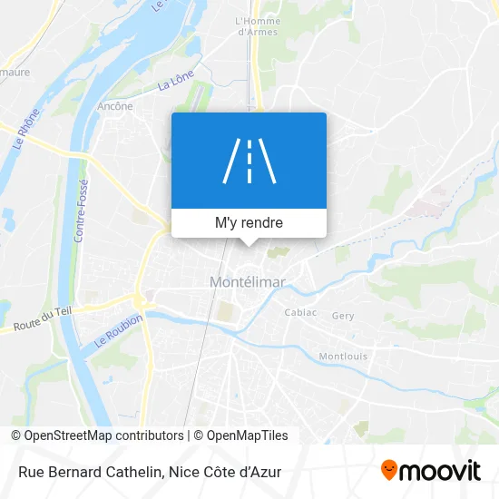 Rue Bernard Cathelin plan
