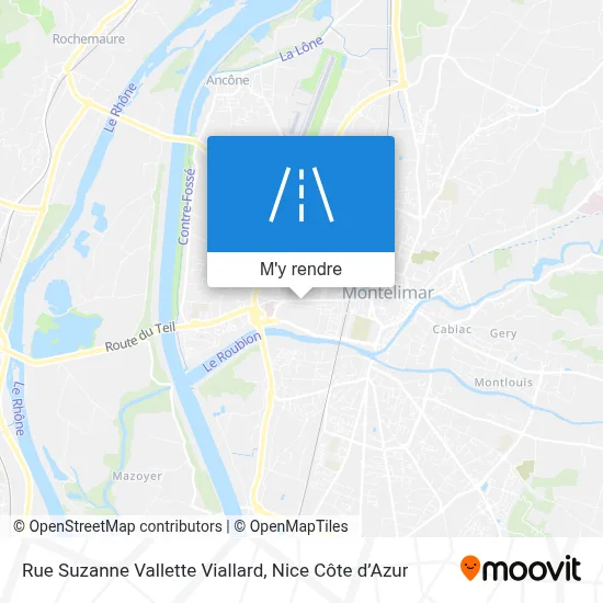 Rue Suzanne Vallette Viallard plan
