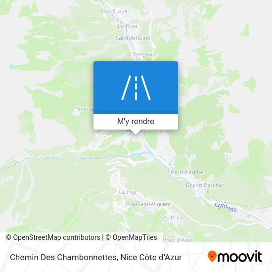 Chemin Des Chambonnettes plan