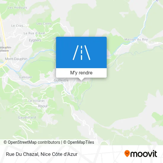 Rue Du Chazal plan