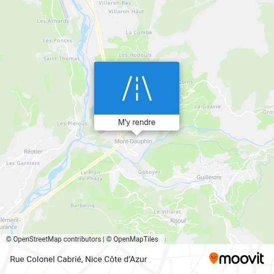 Rue Colonel Cabrié plan