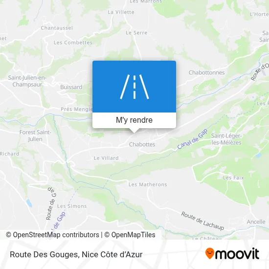 Route Des Gouges plan