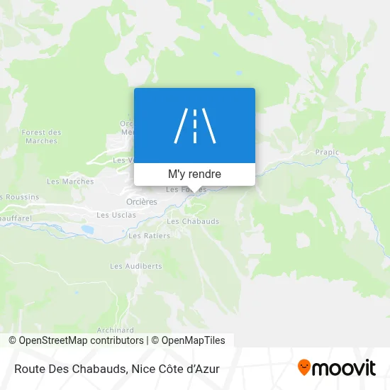 Route Des Chabauds plan