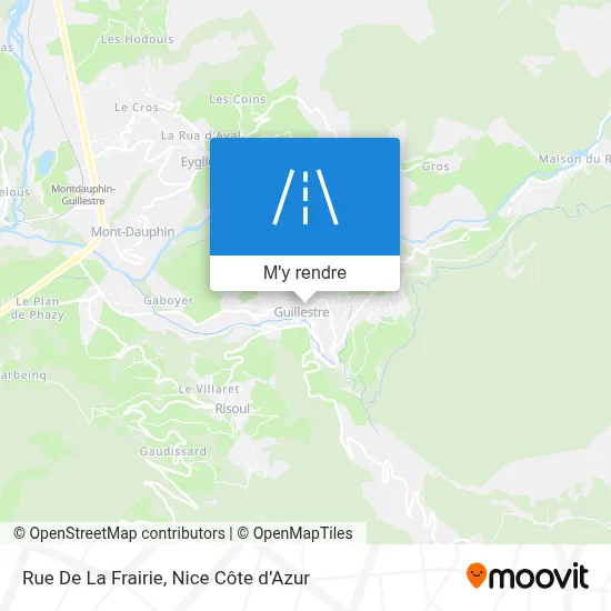 Rue De La Frairie plan