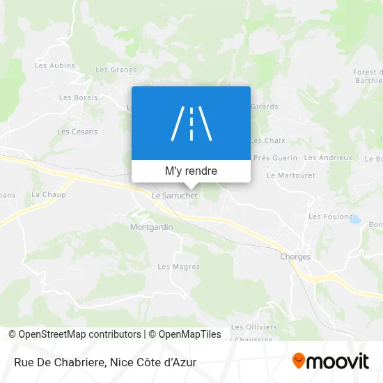 Rue De Chabriere plan