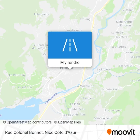 Rue Colonel Bonnet plan