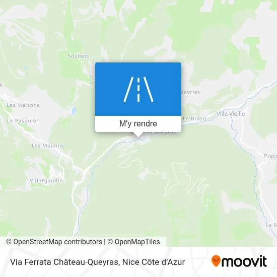 Via Ferrata Château-Queyras plan