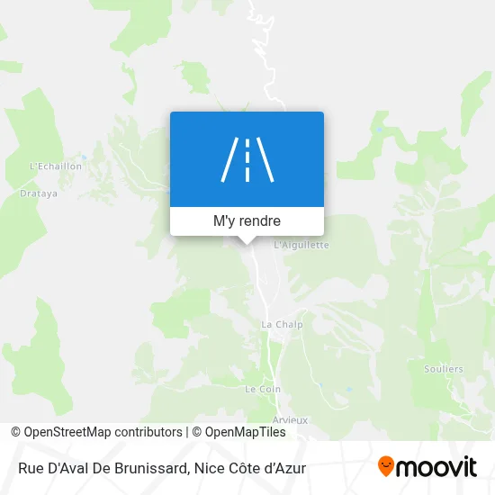 Rue D'Aval De Brunissard plan