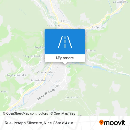Rue Joseph Silvestre plan