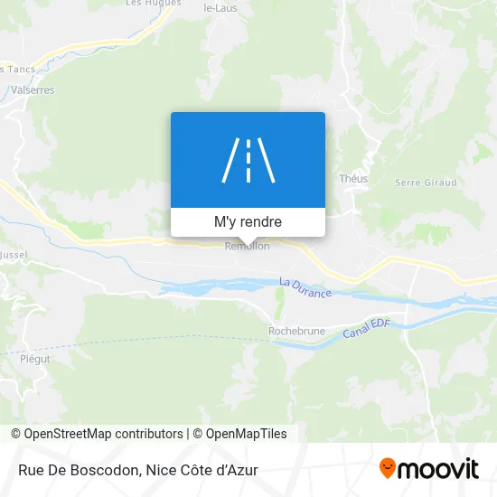 Rue De Boscodon plan