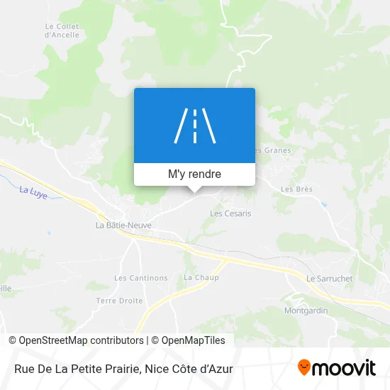 Rue De La Petite Prairie plan