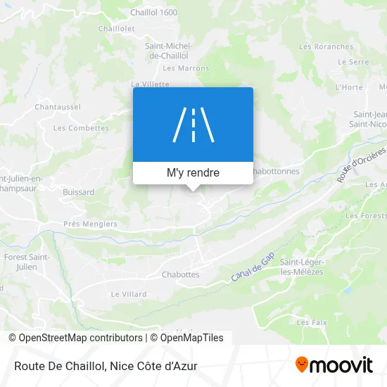 Route De Chaillol plan