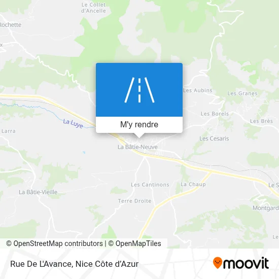 Rue De L'Avance plan
