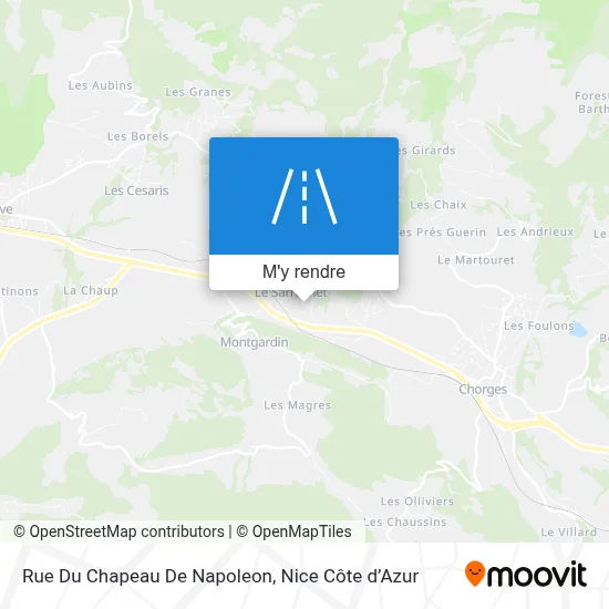 Rue Du Chapeau De Napoleon plan