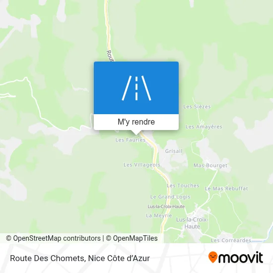 Route Des Chomets plan