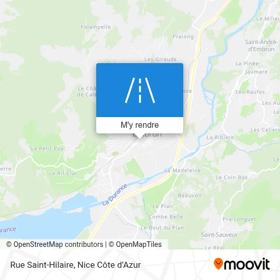 Rue Saint-Hilaire plan